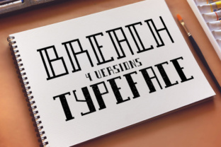 Breach Font: A Versatile Geometric Typeface Family for Modern Design