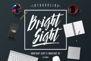 Bright Sight: A Brush Script Font for Bold Design Work
