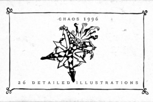 Chaos 1996: A Retro Typographic Asset with Modern Versatility