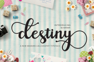 Destiny: A Modern Calligraphy Font That Unlocks Creative Freedom