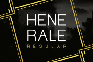 Henerale Regular Font: A Versatile Geometric Typeface for Creatives and Professionals