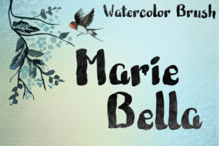 Marie Bella: A Playful Brush Font with Watercolor Charm