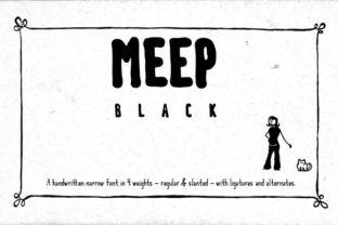 Meep Black: A Bold Typeface for Clear Communication