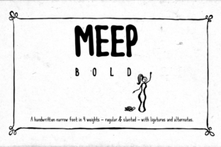 Meep Bold: A Practical Typeface for Contemporary Design Work