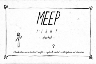 Meep Light Slanted: A Versatile Font for Modern Projects