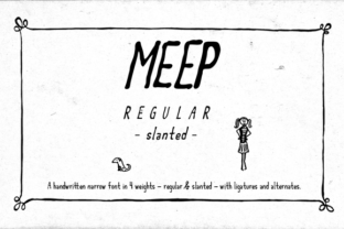 Meep Regular Slanted: A Playful Font with Purpose