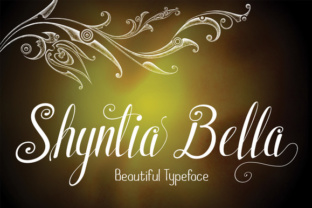Shyntia Bella: Handwritten Font with 1300 Characters