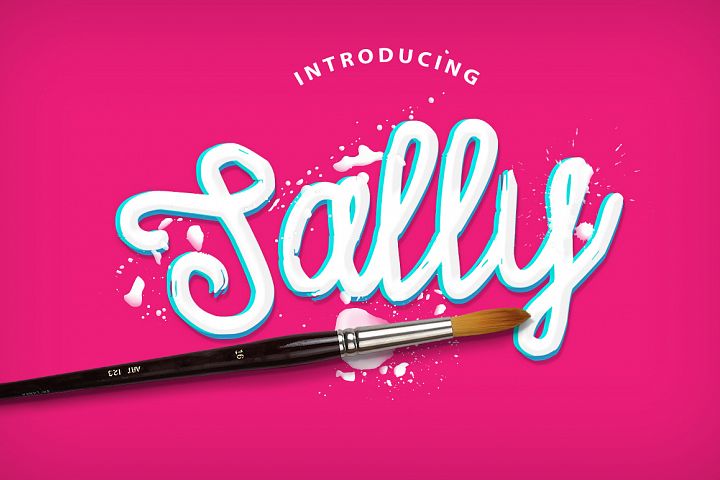 The Art of Sally Script: A Hand-Painted Font with Character